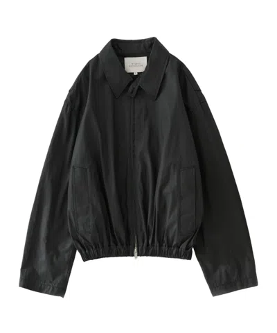 Studio Nicholson Long-sleeve Stand-collar Jacket In Black
