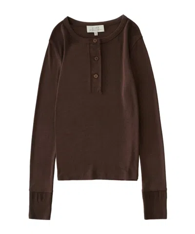 Studio Nicholson Long-sleeved Knitwear In Brown