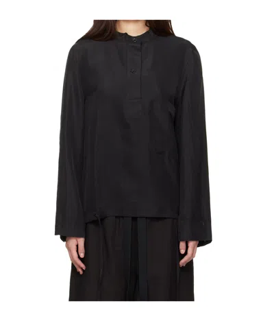 Studio Nicholson Long-sleeved Shirt In Black
