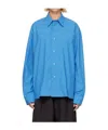 Studio Nicholson Long-sleeved Shirt In Blue