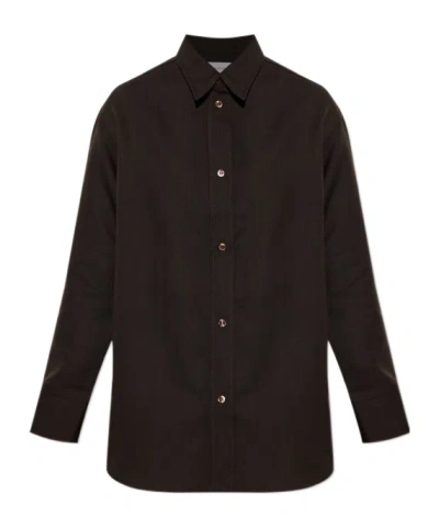 Studio Nicholson Long-sleeved Shirt In Brown