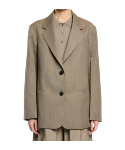 Studio Nicholson Long-sleeved Suit Jacket In Gray