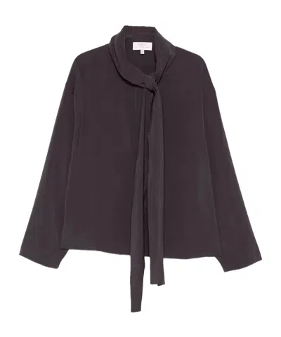 Studio Nicholson Long-sleeved Top In Burgundy