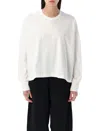 Studio Nicholson Loop Womens Long Sleeve T-shirt In White