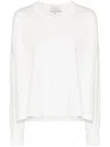 Studio Nicholson Loop Oversized Mercerized Cotton Jersey Tee In White