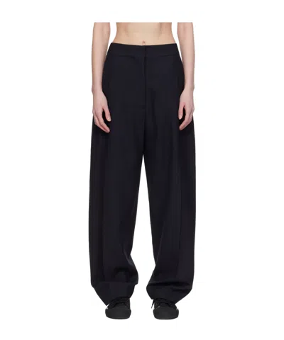 Studio Nicholson Loose Casual Pants In Black