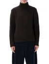 Studio Nicholson Loris Yak And Merino Wool High-neck Knit In Brown