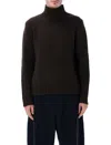 Studio Nicholson Loris Yak And Merino Wool High-neck Knit In Brown