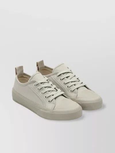 Studio Nicholson Low Top Canvas Sneakers With Pull Tab