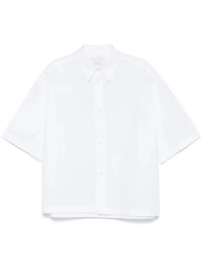 Studio Nicholson Ltd Cotton Bermuda Shorts In White