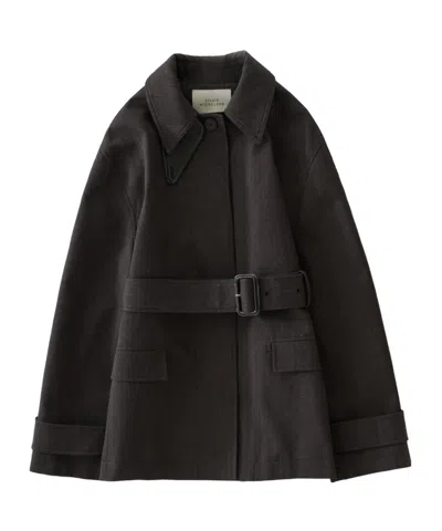 Studio Nicholson Lurie Belted Jacket In Brown