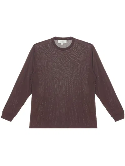 Studio Nicholson Lyocell Long Sweater In Brown