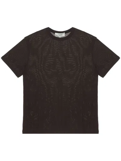 Studio Nicholson Lyocell T-shirt In Brown