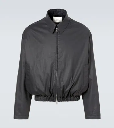 Studio Nicholson Lyons Cotton Blouson Jacket In Black