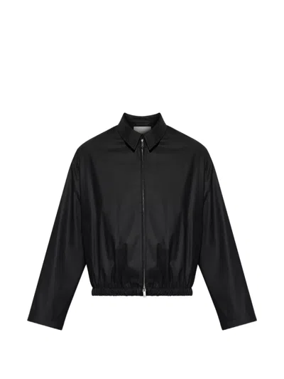 Studio Nicholson Lyons Elasticated-hem Jacket In Black