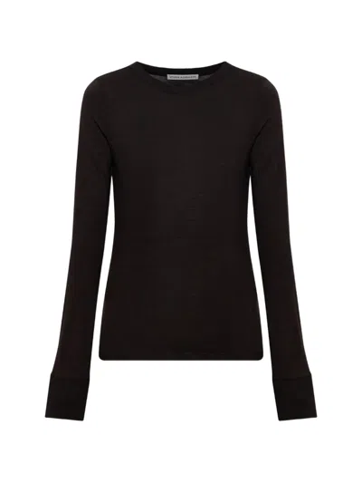Studio Nicholson Malin Long-sleeve Wool Sweater In Brown