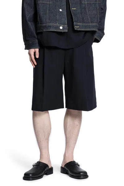 Studio Nicholson Man Black Shorts & Skirts