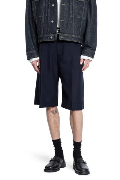 Studio Nicholson Man Black Shorts & Skirts