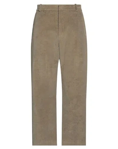 Studio Nicholson Man Pants Sage Green Size Xl Cotton, Elastane