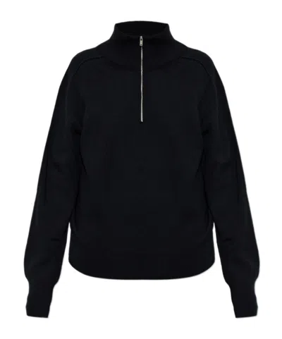 Studio Nicholson Maren Half-zip Sweater In Black
