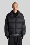 Studio Nicholson Massey Snm-1380 Puffer In Black Nylon In Black