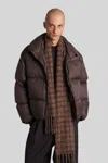 Studio Nicholson Massey Snm-1380 Puffer In Brown Nylon In Brown