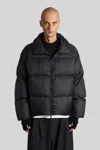 Studio Nicholson Massey Snm-1380 Puffer In Black Nylon In Black
