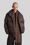 Studio Nicholson Massey Snm-1380 Puffer In Brown Nylon In Brown