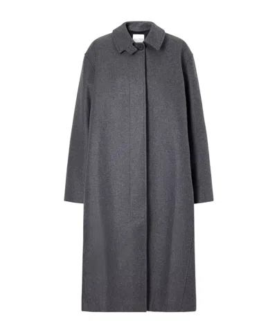 Studio Nicholson Melton Wool-blend Coat In Black