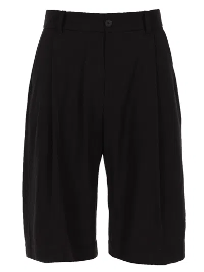 Studio Nicholson Cotton-linen Shorts In Multi