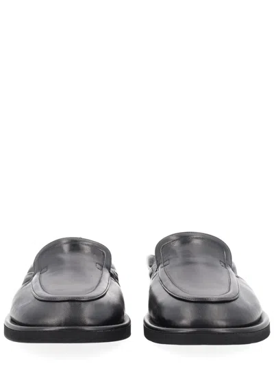 Studio Nicholson Slippers Round Toe Rubber Sole Design In Black