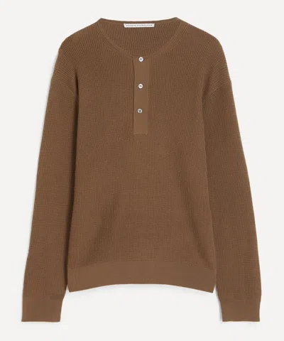 Studio Nicholson Mens Corine Knit Jumper In Bark