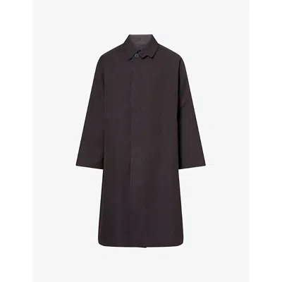 Studio Nicholson Mens Crowe Cotton-blend Coat Brown Marl