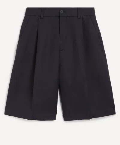 Studio Nicholson Mens Fowld Linen Shorts