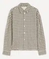Studio Nicholson Checked-pattern Button-fastening Shirt In Neutral