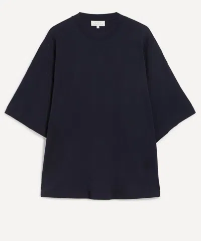 Studio Nicholson Mens Piu Darkest Navy Oversized T-shirt