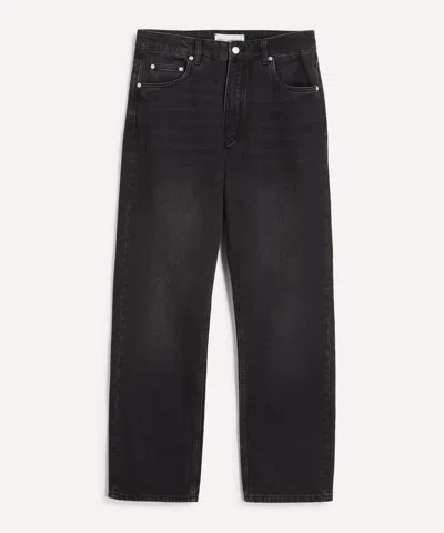 Studio Nicholson Mens Riso Straight-leg Denim Jeans In Black