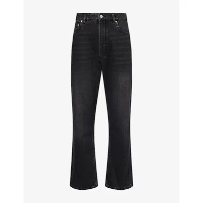 Studio Nicholson Mens  90's Straight-leg Denim Jeans In Washed Black