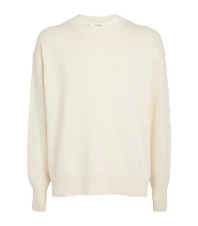 Studio Nicholson Merino Wool-blend Sweater In White