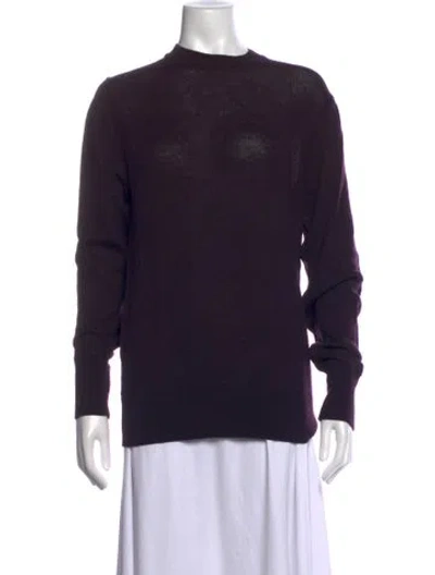 Pre-owned Studio Nicholson Merino Wool Crew Neck Sweater In Black
