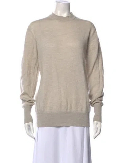 Pre-owned Studio Nicholson Merino Wool Crew Neck Sweater In Neutral