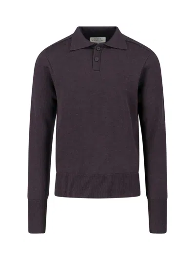 STUDIO NICHOLSON MERINO WOOL POLO SWEATER