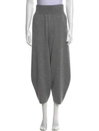 Pre-owned Studio Nicholson Merino Wool Straight Leg Pants In Gray