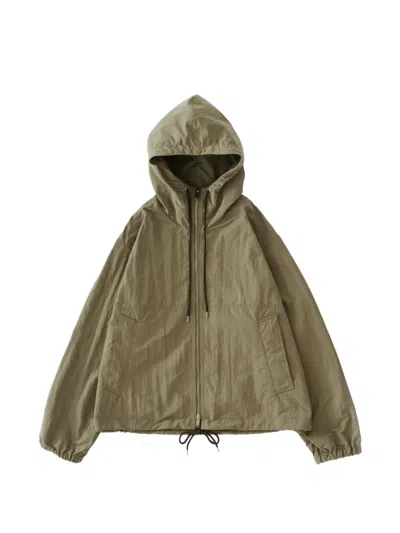 Studio Nicholson Mesa Hooded Welt Pocket Jacket In Green