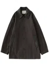 Studio Nicholson Long Sleeve Jacket In Brown