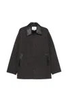 Studio Nicholson Meter Leather-collar Jacket In Black