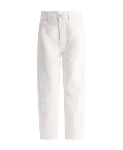 Studio Nicholson Mid-rise Straight Trousers In White