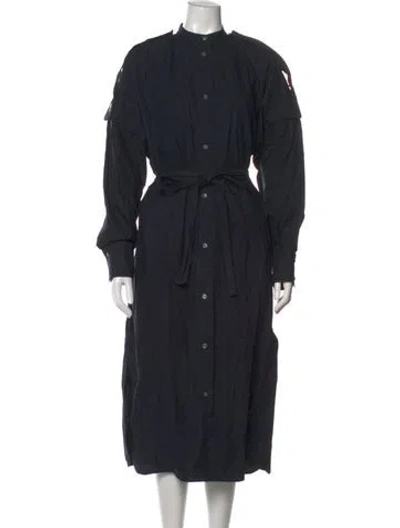 Pre-owned Studio Nicholson Midi Length Dress In Black