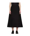 Studio Nicholson Black Centro Midi Skirt