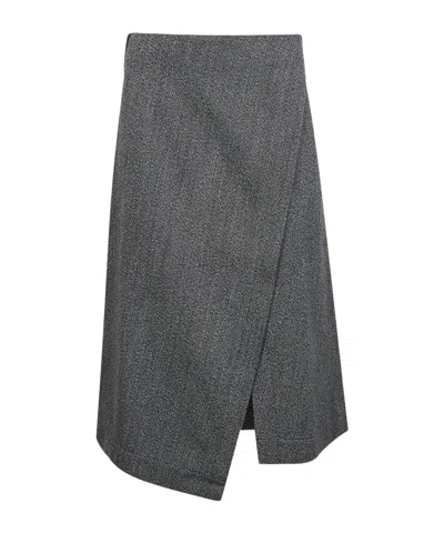 Studio Nicholson Midi Skirt In Black